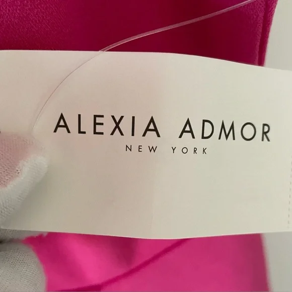 ππNWT ALEXIA ADMOR CAROLINA TIE-NECK CAP SLEEVE SHEATH MIDI DRESS Sz XSπππ - Picture 9 of 13